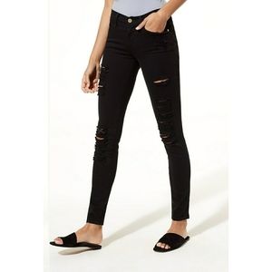 Frame black "Le Color" ripped jeans